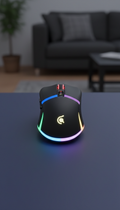 Custom RGB Gaming Mouse with Adjustable Weight