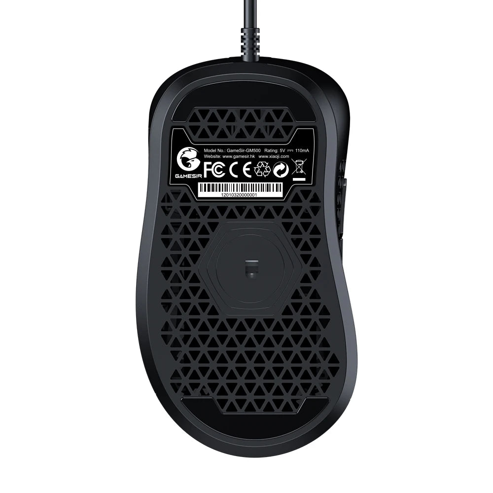 GameSir GM500 Wired Gaming Mouse Ultra Lightweight PC Mouse with PMW33600 optical sensor 12000 DPI