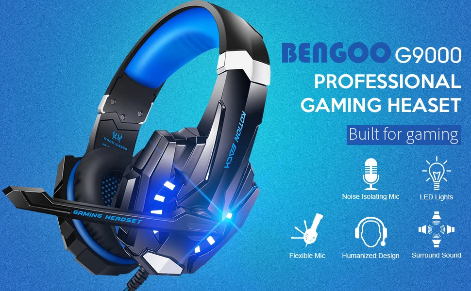 KOTION EACH Gaming Headset Casque with Deep Bass