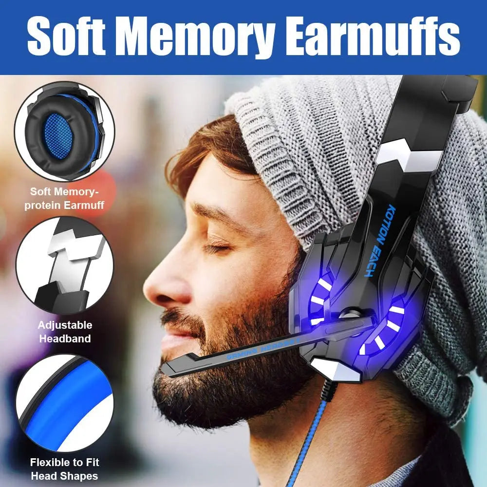 KOTION EACH Gaming Headset Casque with Deep Bass