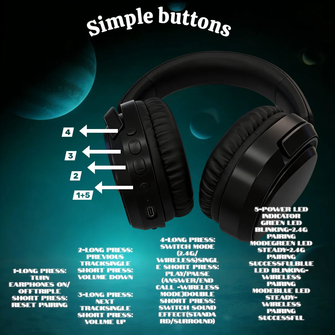 GT808 gaming headset