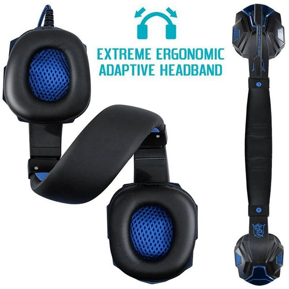 Gaming Headphones 3.5mm Wired PC with Bass