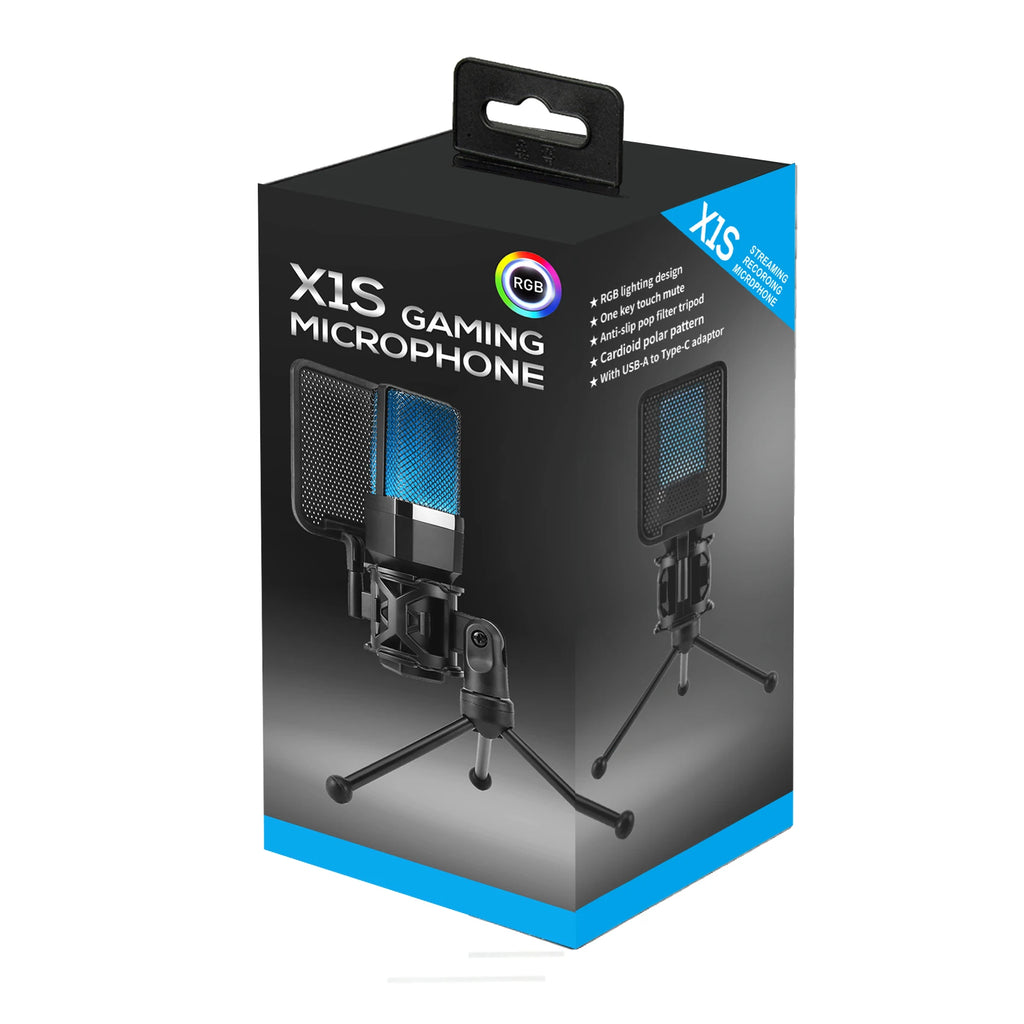 Gaming Computer Professional Condenser Microphone Mic PC Laptop USB