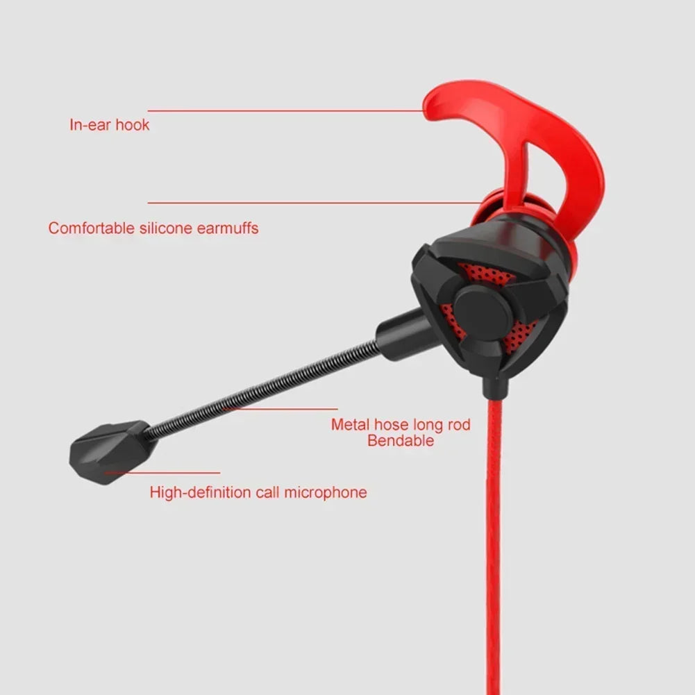 Headset Gamer Headphones Wired Earphone Gaming Earbuds With Mic