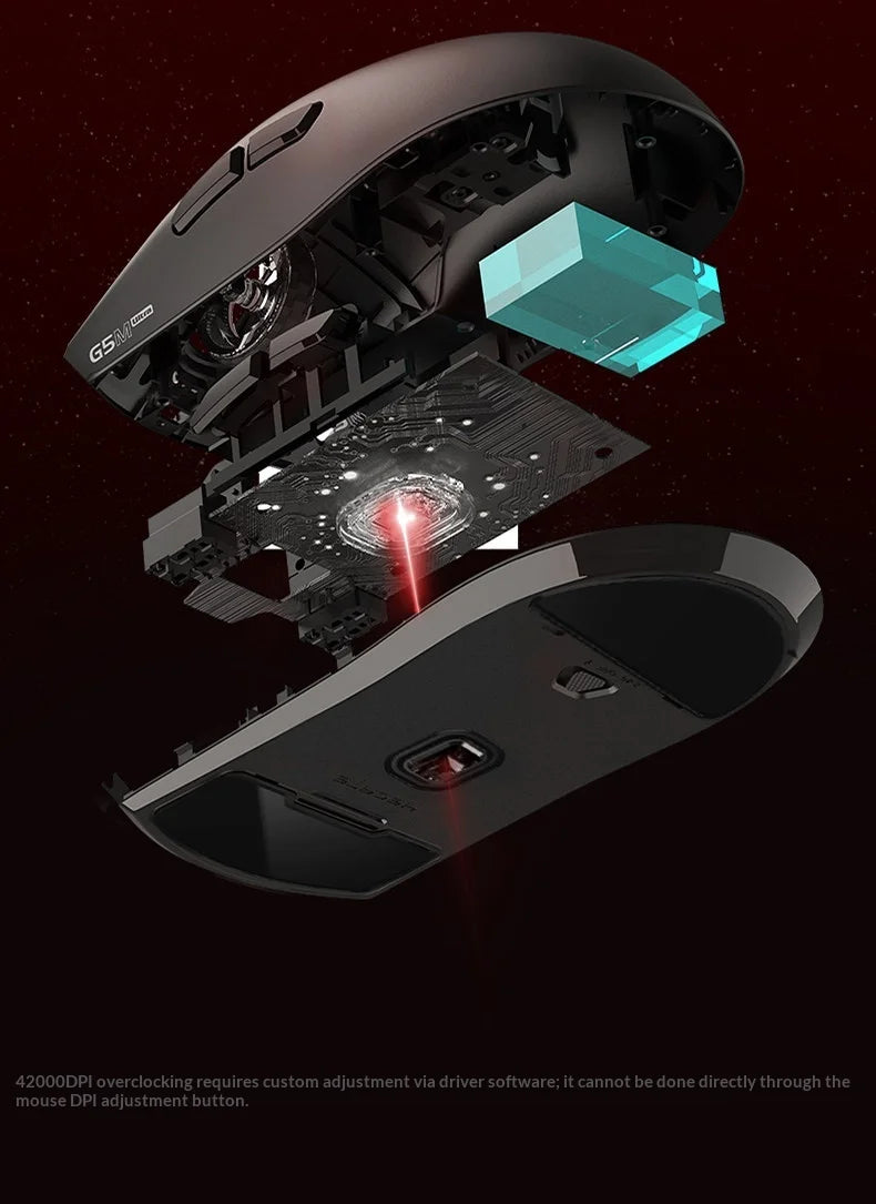EDIFIER HECATE G5M Ultra Wireless Gaming Mouse G5M Ultra Dual 8K Hot Swappable Silent Switch PAW3950 Nordic 54L15 600Mah Laptop