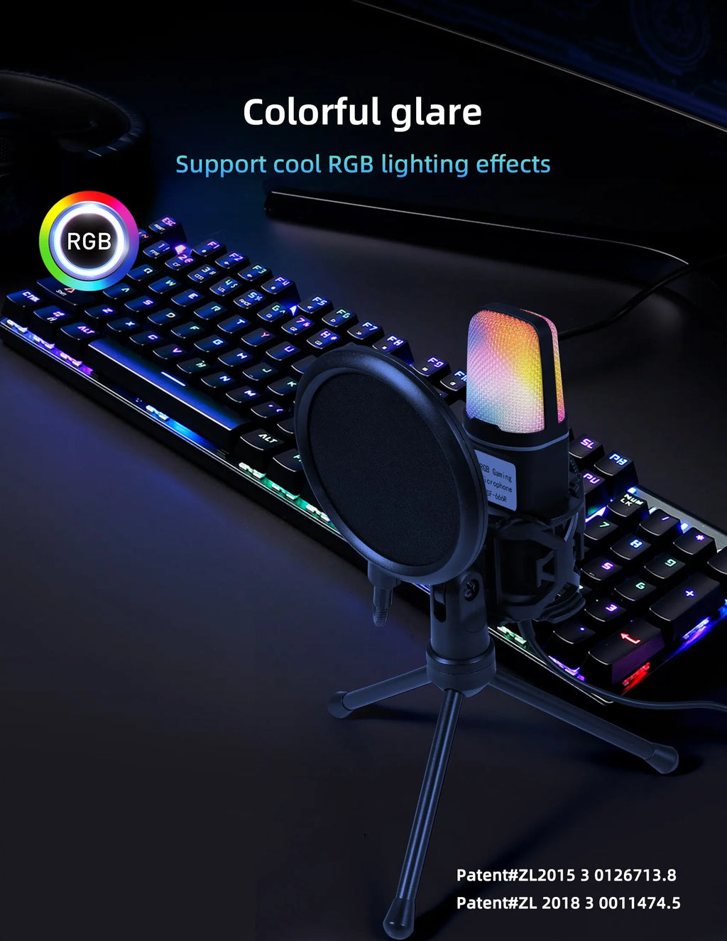 Gaming Computer Professional Condenser Microphone Mic PC Laptop USB