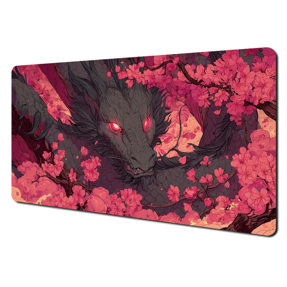 Demonic Giant Flying Dragon Mouse Pad Non-Slip Desk Mat PC Accessories Gaming Mat Dragon Desk Pad MTG Playmat Extended Pad