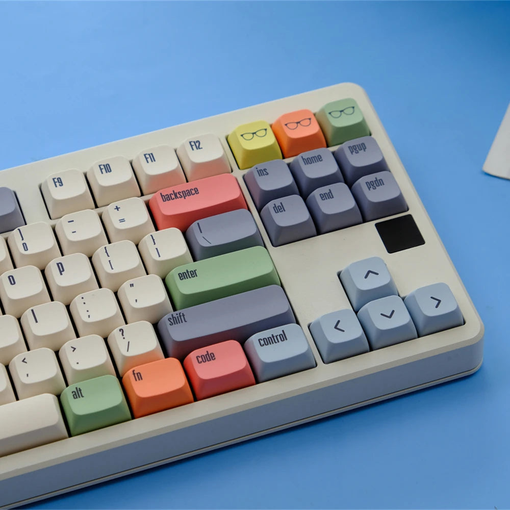 GMK Canvas Keycaps Dye Sub Keycap XDA PBT For Mechanical Keyboard Gaming 75% Color Key Caps Wooting Minimalism Retro Custom DIY