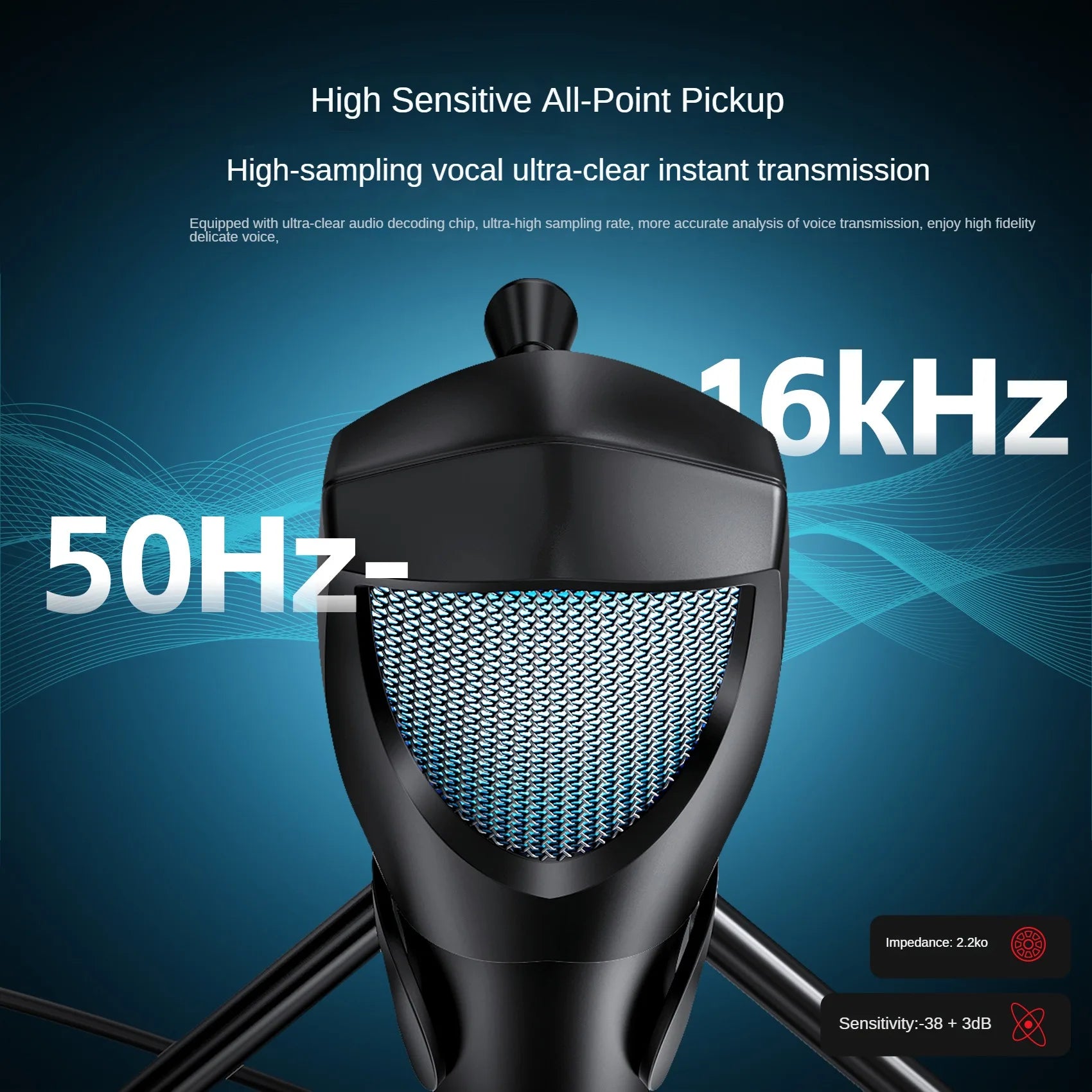 New deepartner Gaming Microphone RGB