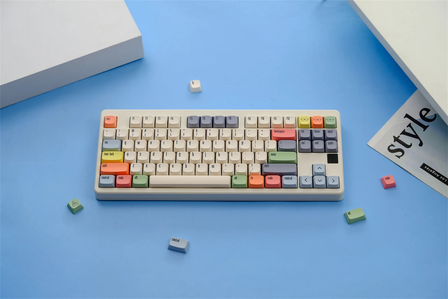 GMK Canvas Keycaps Dye Sub Keycap XDA PBT For Mechanical Keyboard Gaming 75% Color Key Caps Wooting Minimalism Retro Custom DIY
