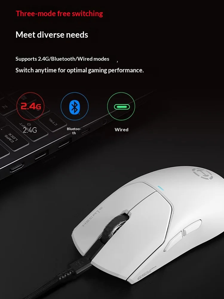 EDIFIER HECATE G5M Ultra Wireless Gaming Mouse G5M Ultra Dual 8K Hot Swappable Silent Switch PAW3950 Nordic 54L15 600Mah Laptop