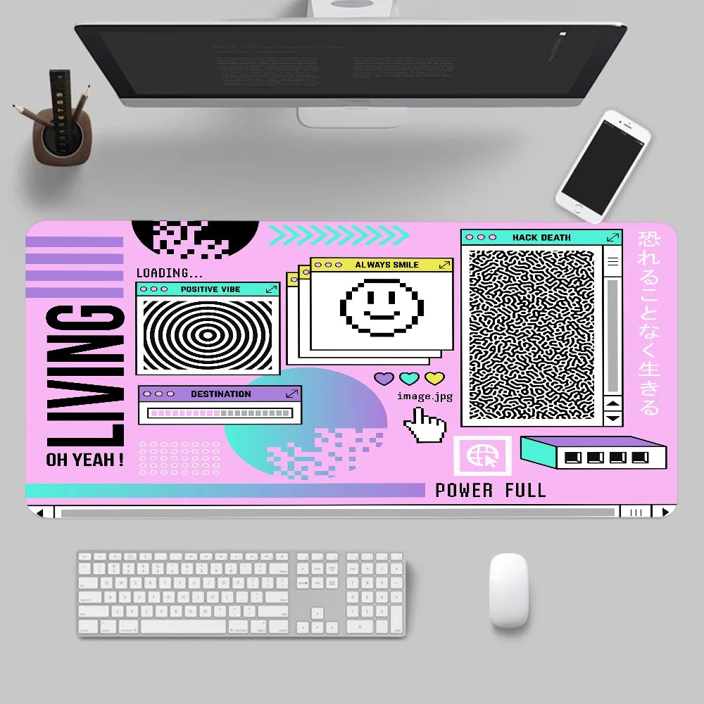 Larger Mousepad CPU Artistic line design Style Gaming Keyboard Computer 600x1200mm Desk Mat Accessories Game Mause Ped Office