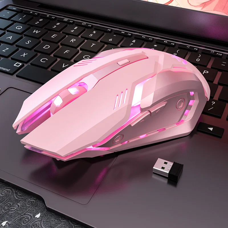Gaming Mute Mouse Cute RGB