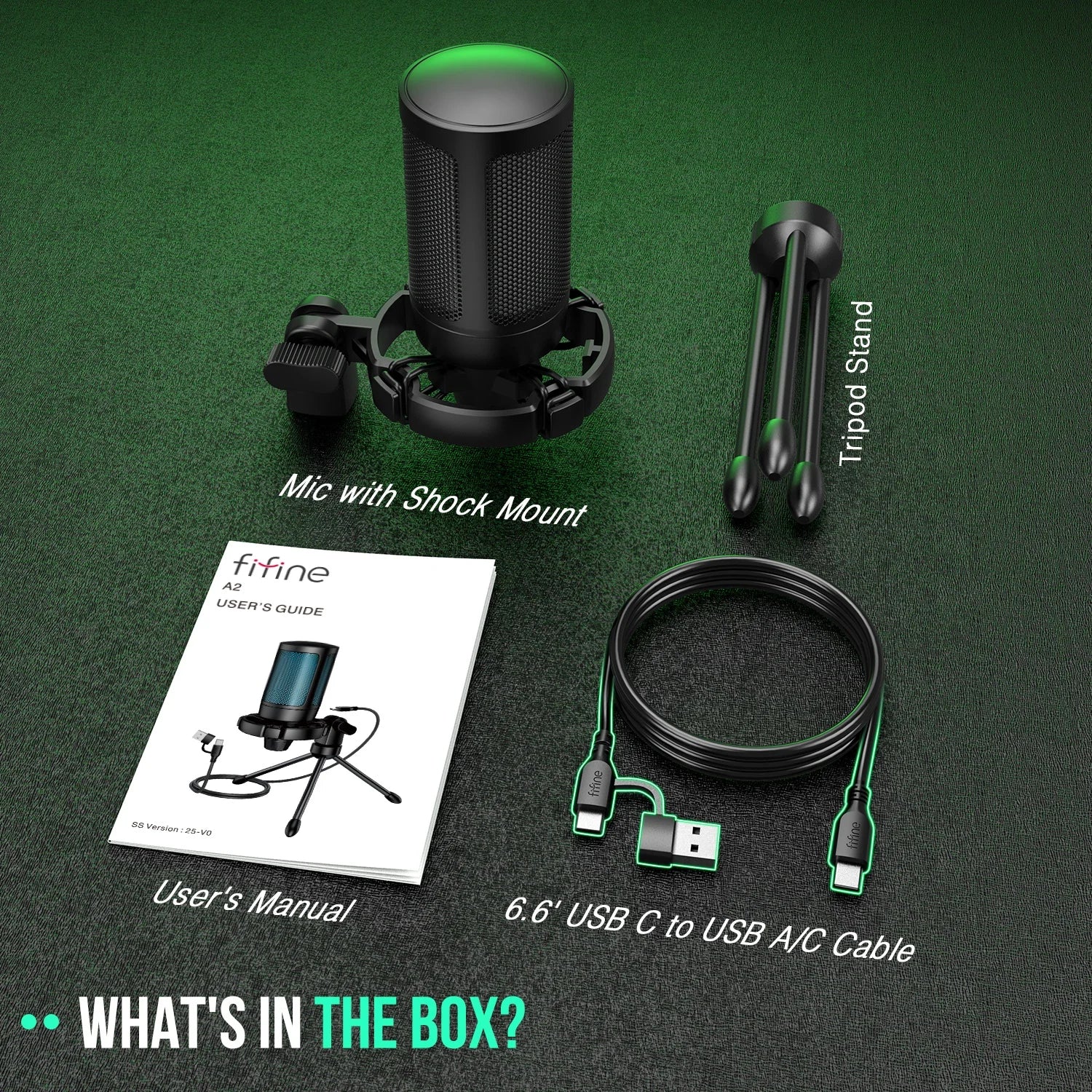 AmpliGame by FIFINE RGB USB Gaming Microphone