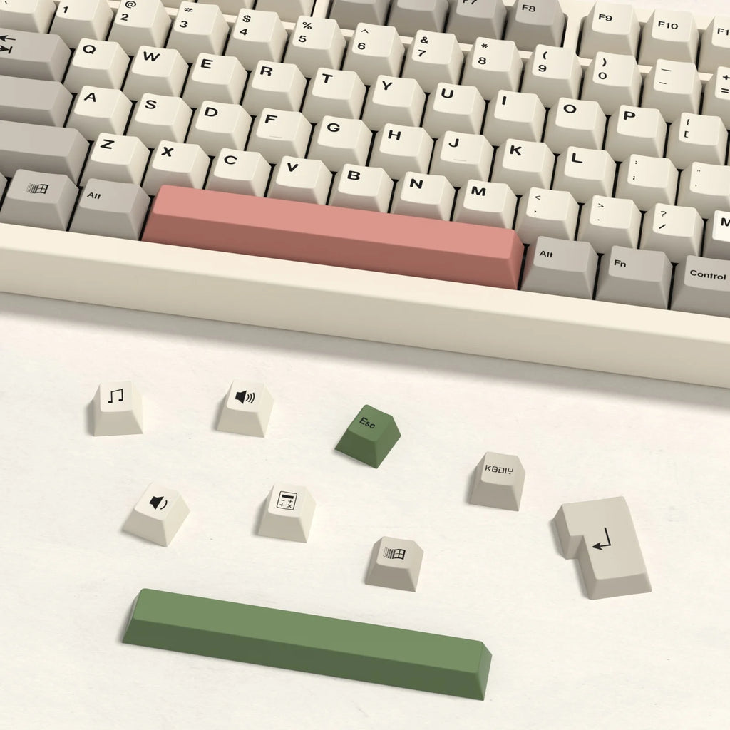 KBDiy 140 Keys PBT Keycap Custom Retro Korean GMK 9009 Keycaps for Mechanical Keyboard Gaming Cherry Profile Sublimation DIY