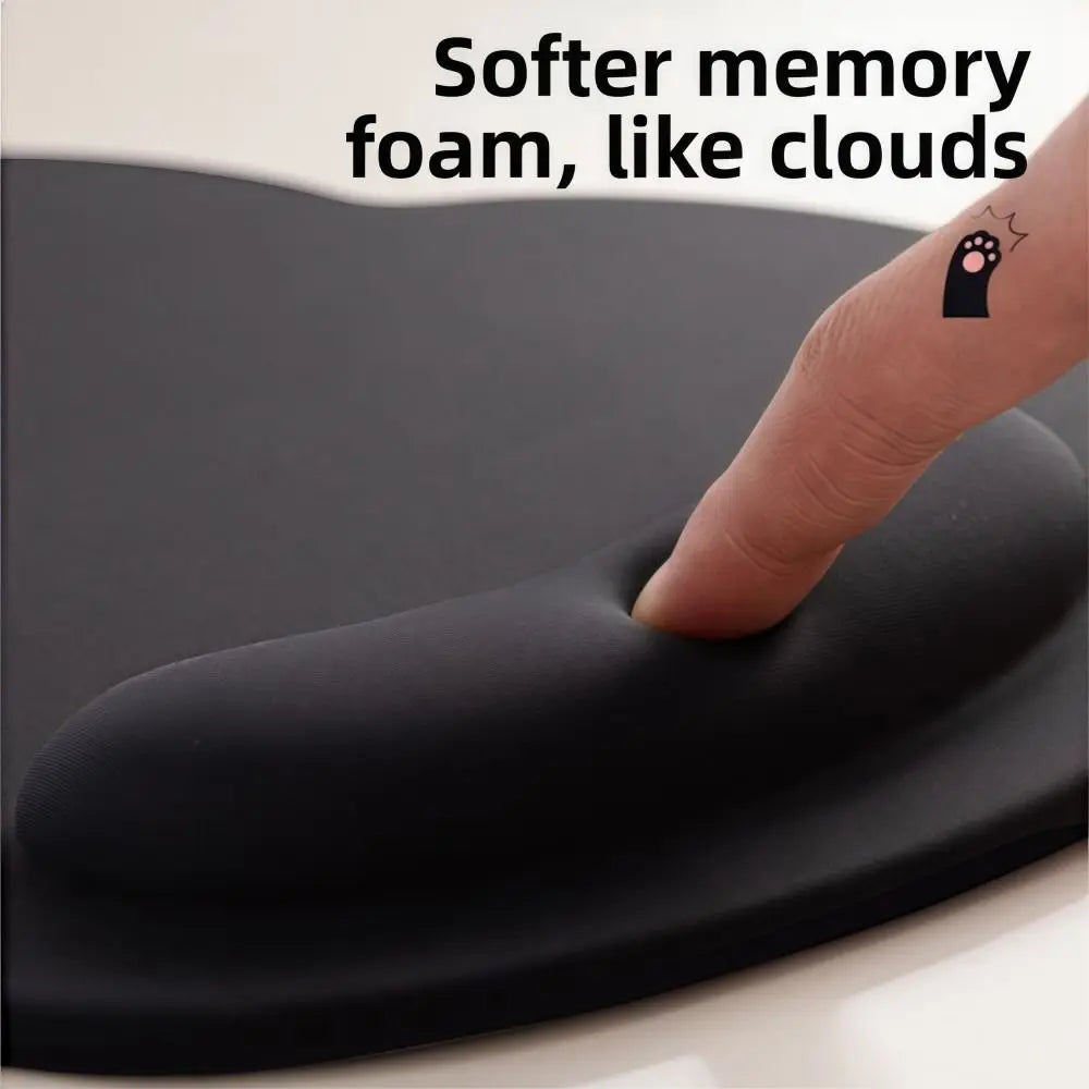 Big-eyed Cat Mouse Pad Non-Slip Comfortable Wrist Rest Typing Pad Soft Dirt-resistant Ergonomic Mouse Pad For Computer Office