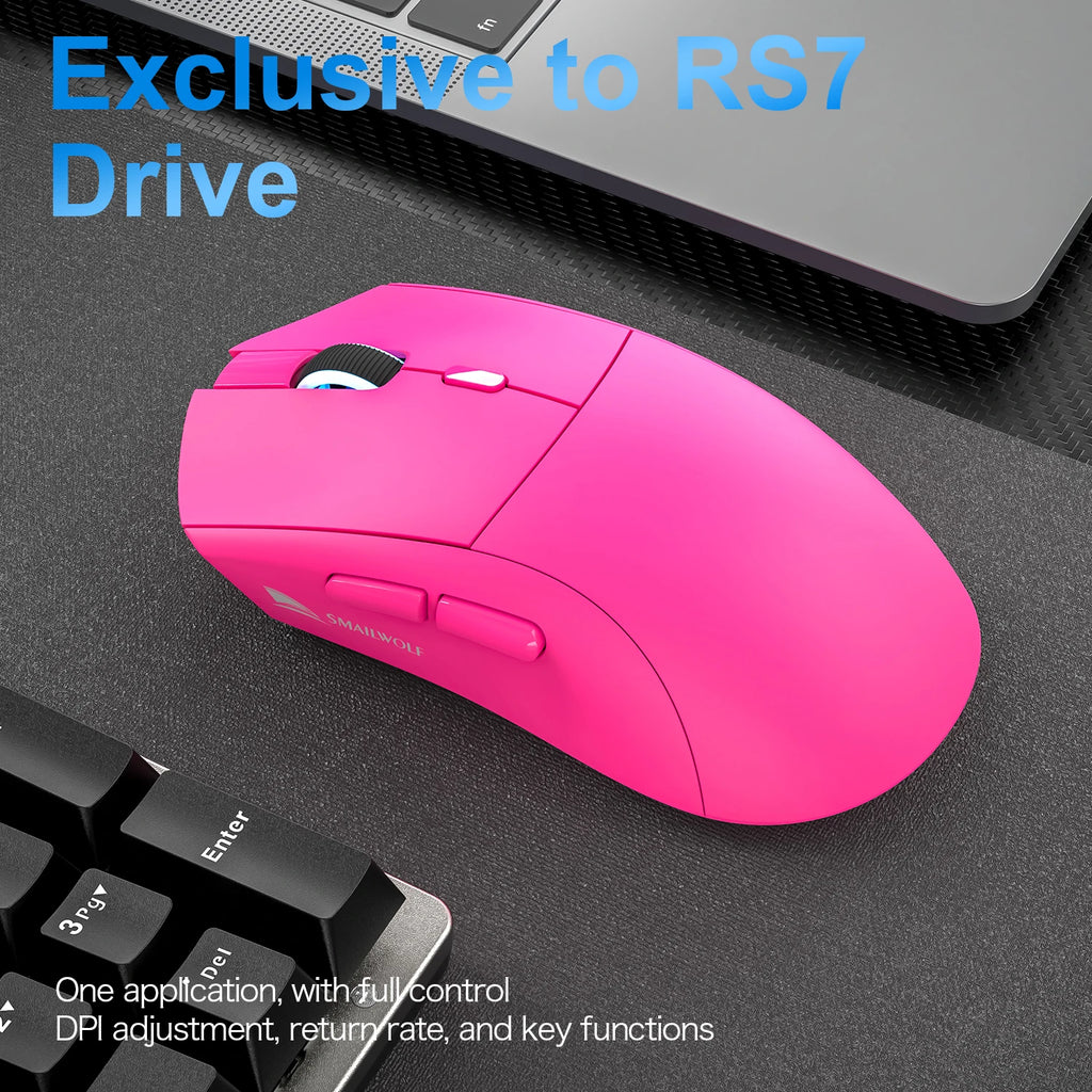 MAILWOLF RS7 Wireless Gaming Mouse – PAW3311 Sensor, 20000 DPI, Bluetooth & USB Receiver