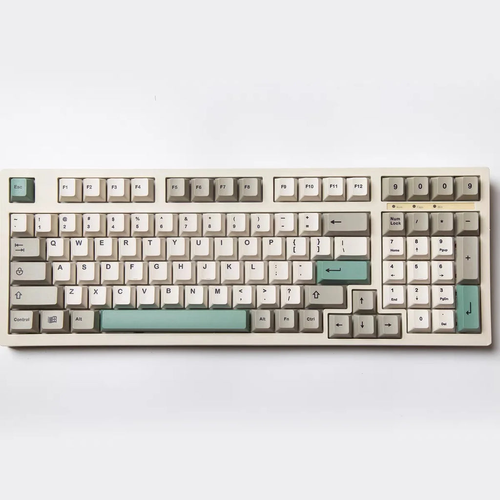GMK 9009 Keycap Cherry Profile PBT Dye Sublimation Keycaps English For Mechanical Keyboard Gaming Keyboard Minimalist Key Caps