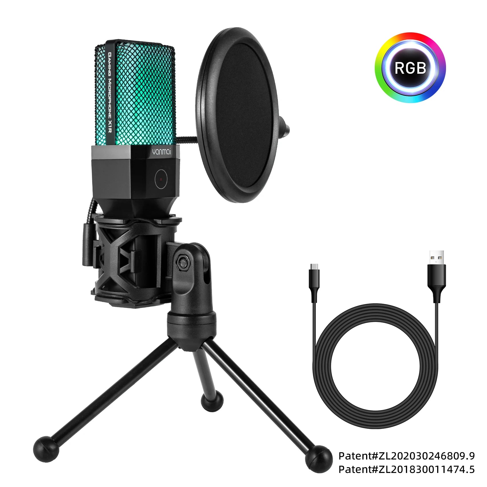 Gaming Computer Professional Condenser Microphone Mic PC Laptop USB