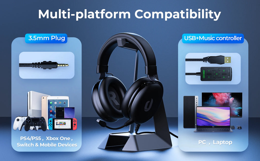 JEECOo Gaming Headset 7.1 sounds