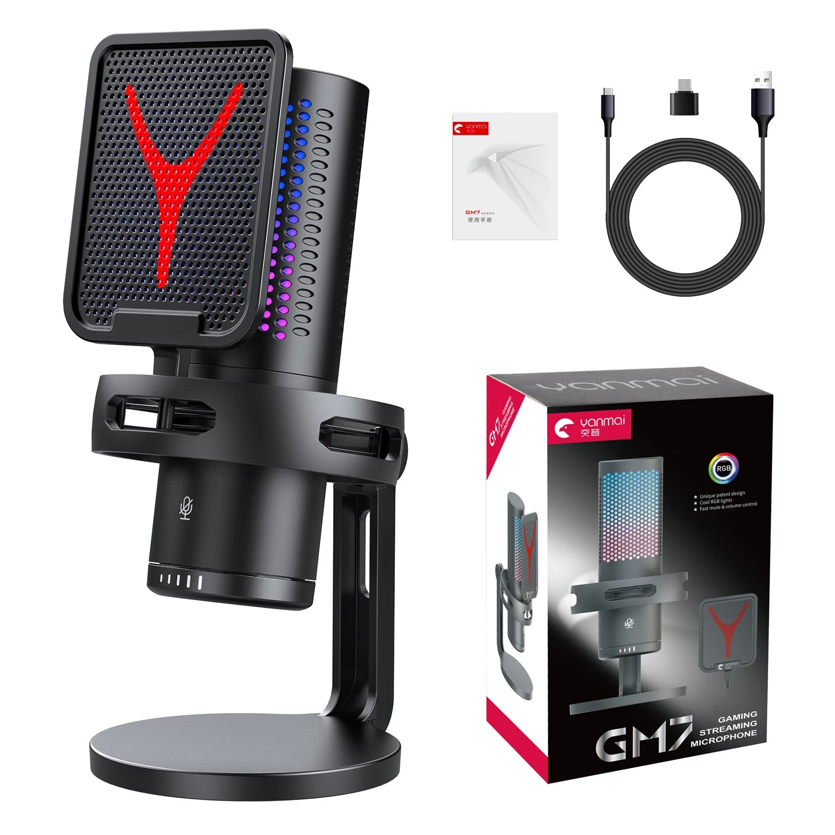 Gaming Computer Professional Condenser Microphone Mic PC Laptop USB