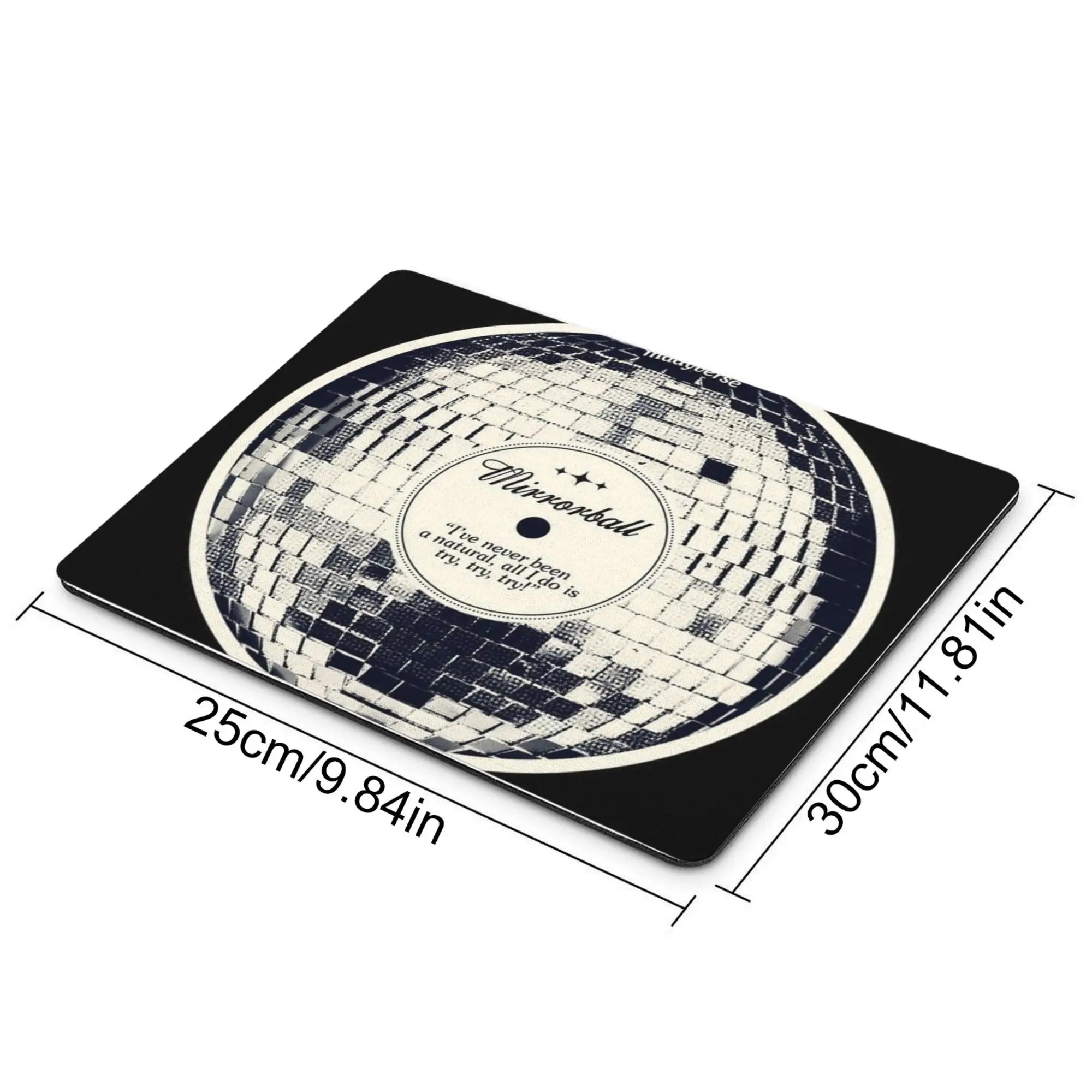 Fashion Mousepad for Office Desk Gaming Study Room Daily Use Complements Modern Lifestyle Decor TS Mirrorball Desk Accessories