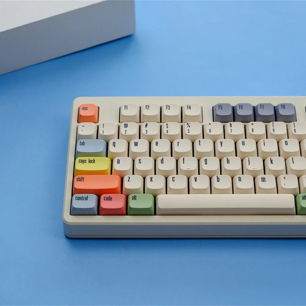 GMK Canvas Keycaps Dye Sub Keycap XDA PBT For Mechanical Keyboard Gaming 75% Color Key Caps Wooting Minimalism Retro Custom DIY