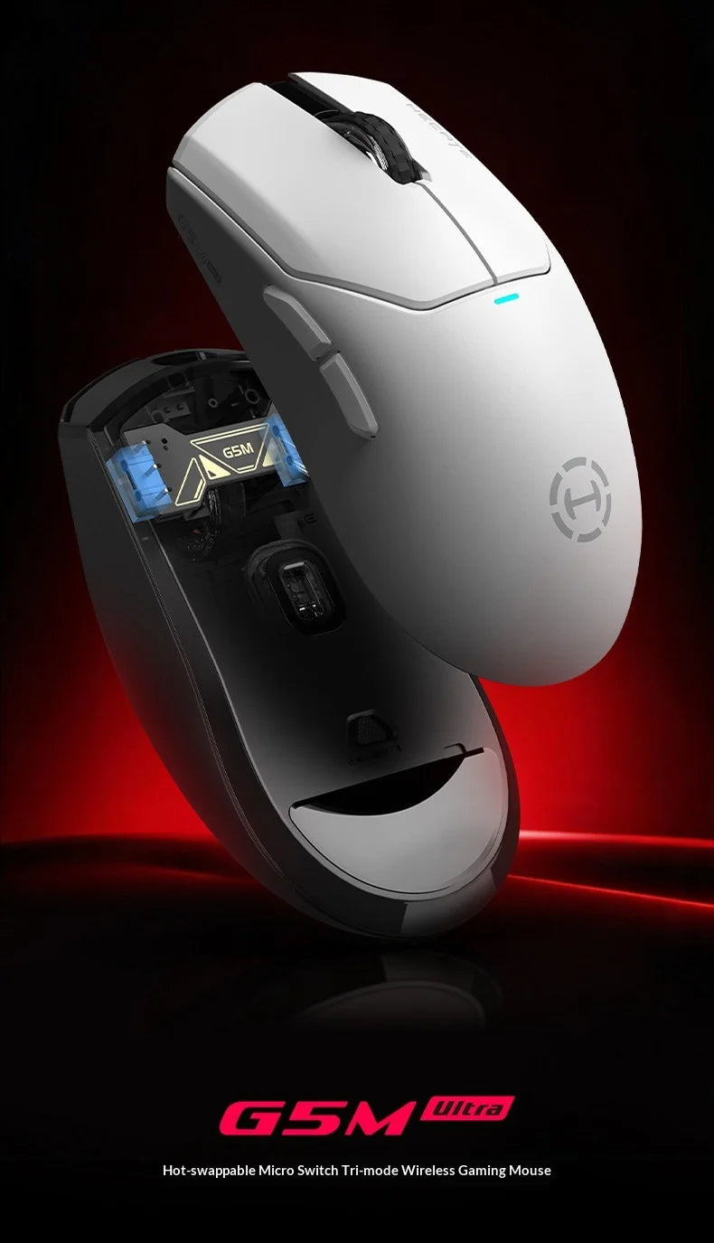 EDIFIER HECATE G5M Ultra Wireless Gaming Mouse G5M Ultra Dual 8K Hot Swappable Silent Switch PAW3950 Nordic 54L15 600Mah Laptop