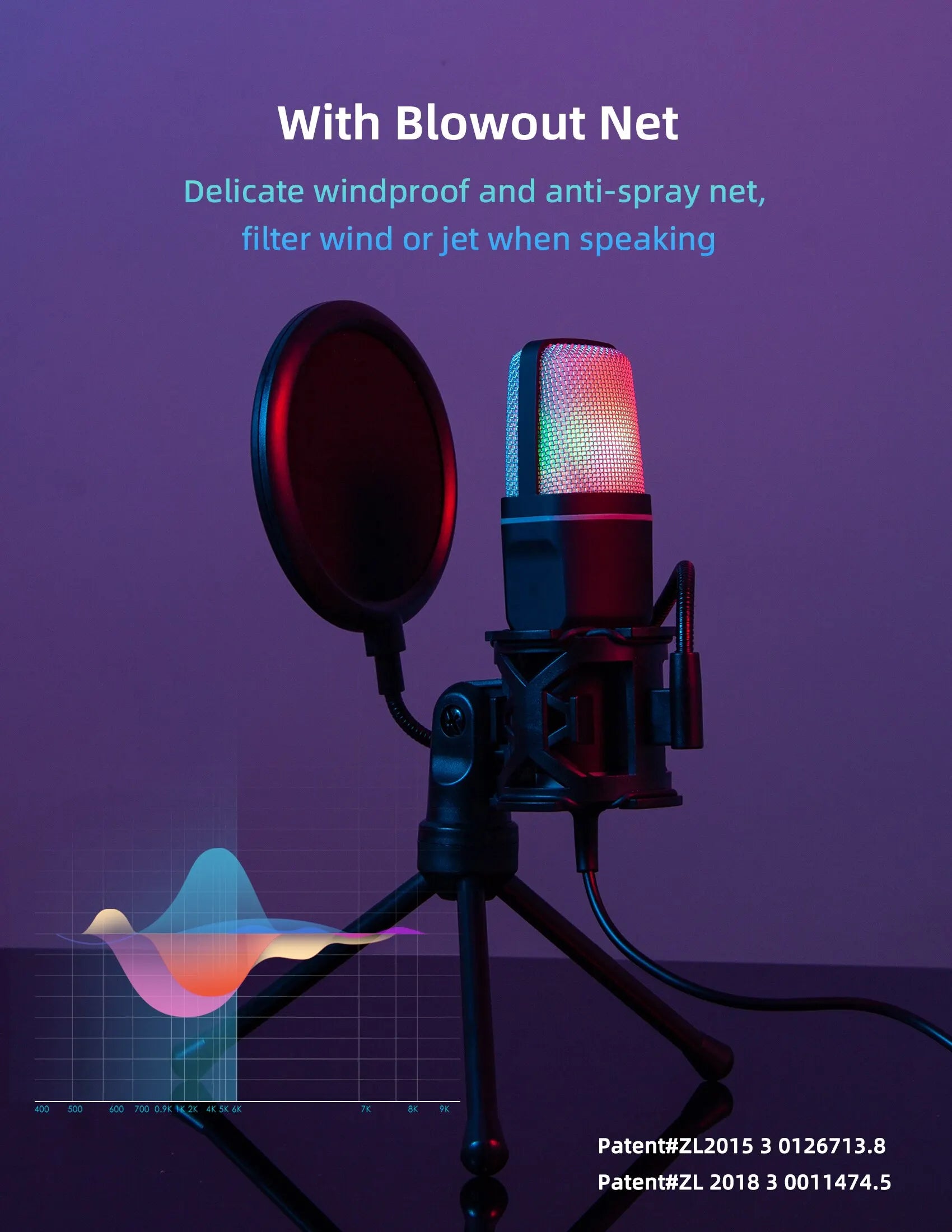 Gaming Computer Professional Condenser Microphone Mic PC Laptop USB