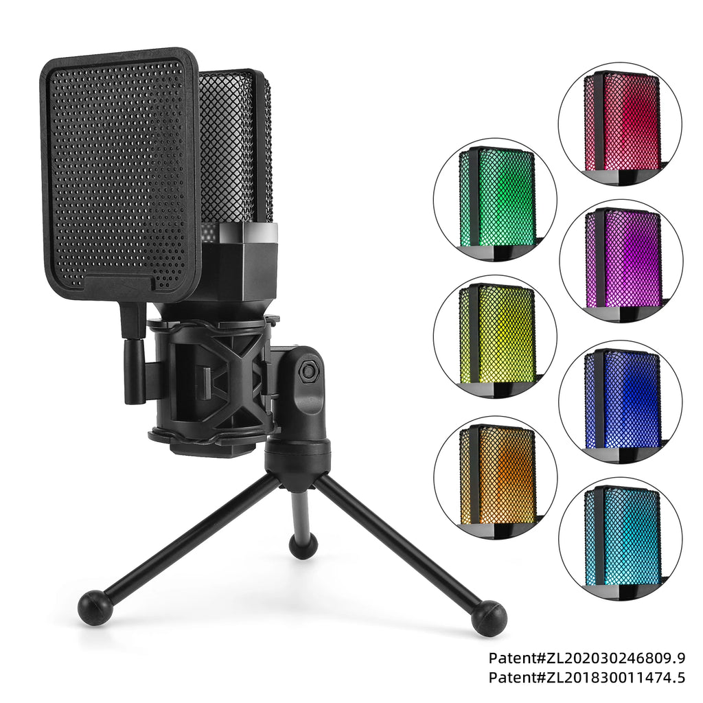 Gaming Computer Professional Condenser Microphone Mic PC Laptop USB