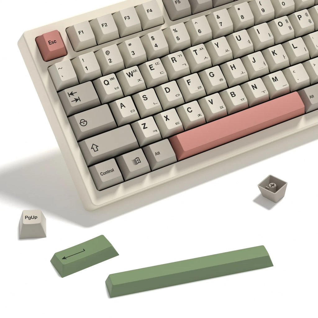 KBDiy 140 Keys PBT Keycap Custom Retro Korean GMK 9009 Keycaps for Mechanical Keyboard Gaming Cherry Profile Sublimation DIY