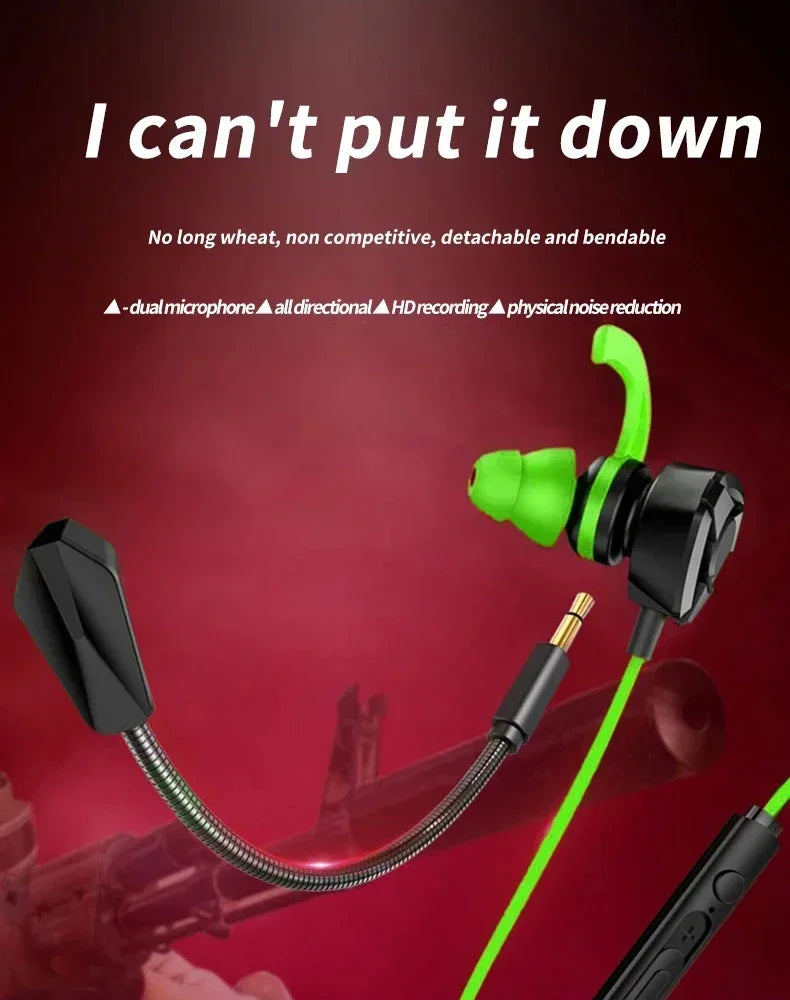 Headset Gamer Headphones Wired Earphone Gaming Earbuds With Mic