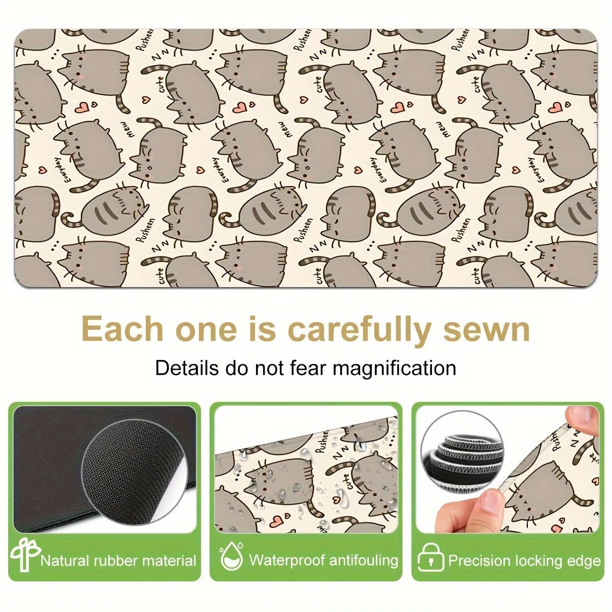 Cartoon cute gaming mousepad for desktop keyboard table mat office mousepad Desk accessories Keyboard table mat School home gift