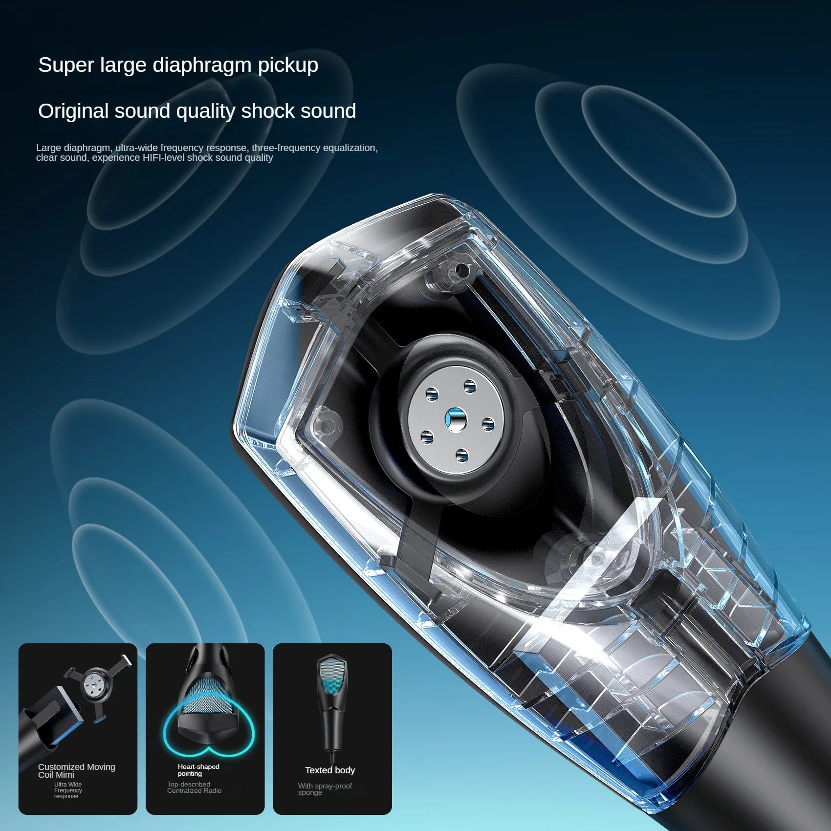 New deepartner Gaming Microphone RGB