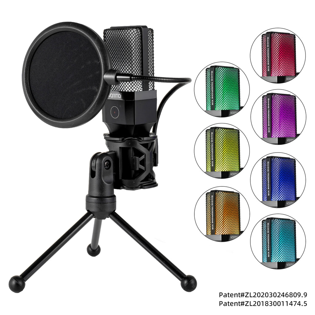 Gaming Computer Professional Condenser Microphone Mic PC Laptop USB