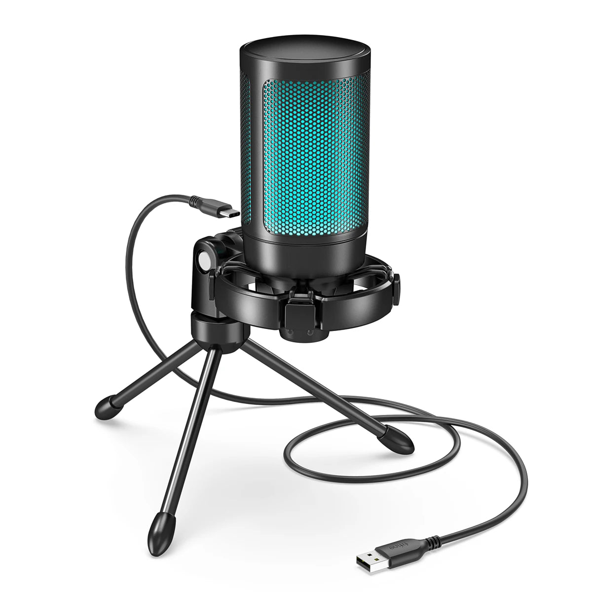 AmpliGame by FIFINE RGB USB Gaming Microphone