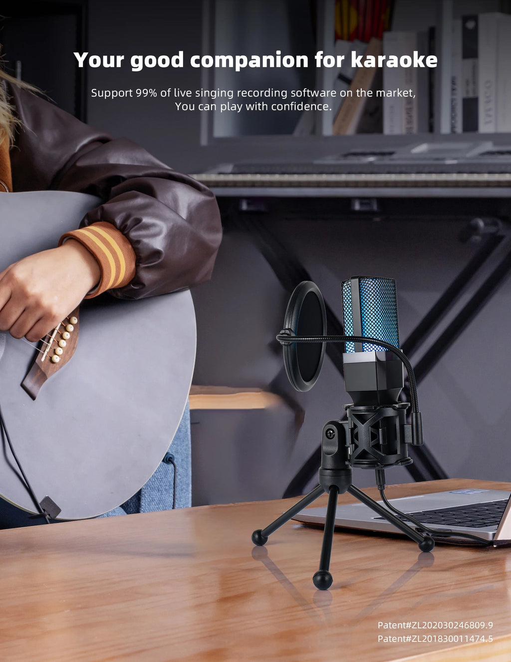 Gaming Computer Professional Condenser Microphone Mic PC Laptop USB