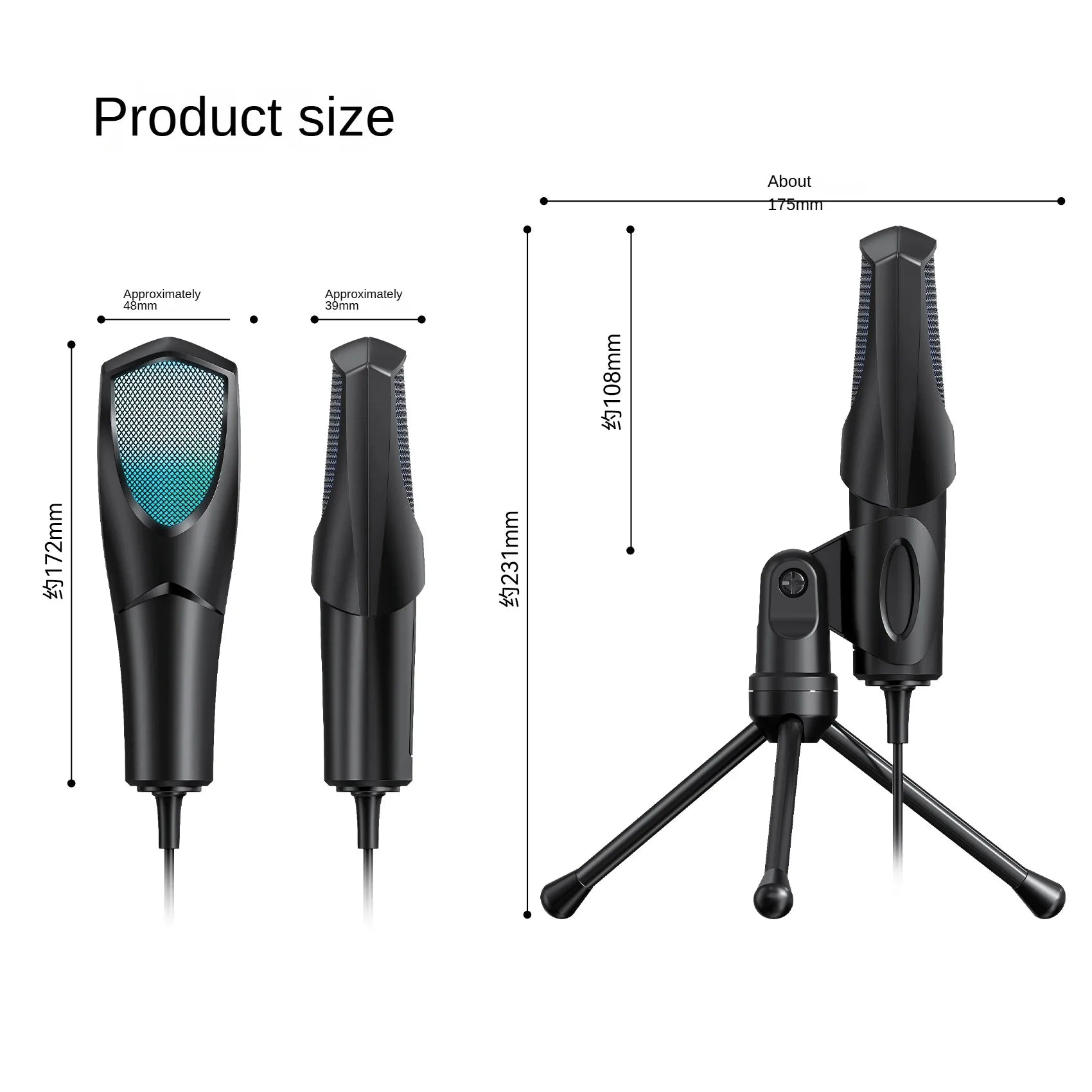 New deepartner Gaming Microphone RGB