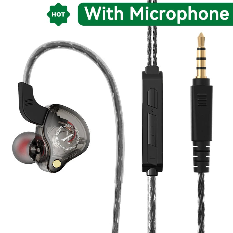 Mobile Wired Headphones Heavy Bass 3.5mm
