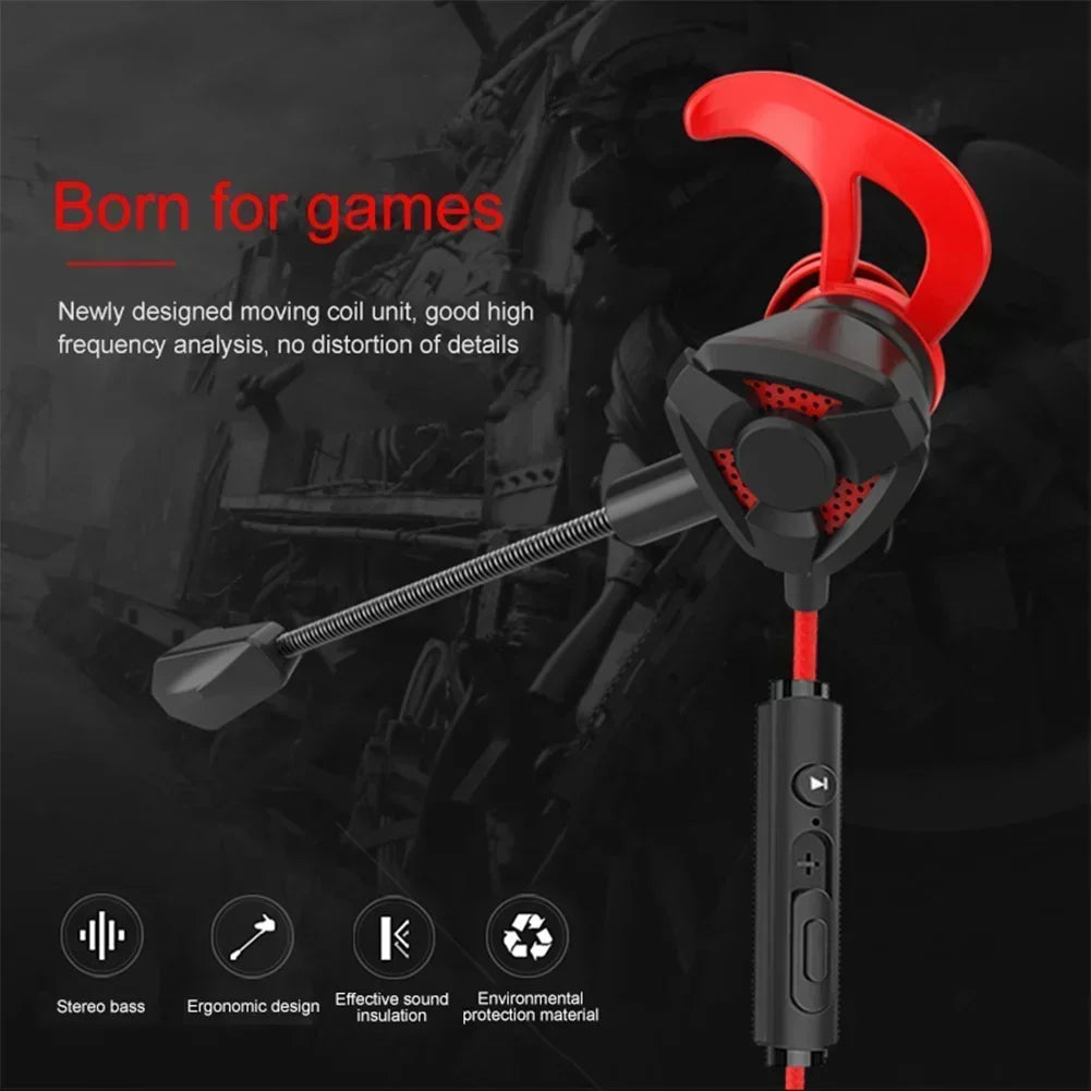 Headset Gamer Headphones Wired Earphone Gaming Earbuds With Mic