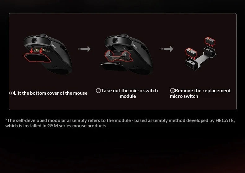 EDIFIER HECATE G5M Ultra Wireless Gaming Mouse G5M Ultra Dual 8K Hot Swappable Silent Switch PAW3950 Nordic 54L15 600Mah Laptop