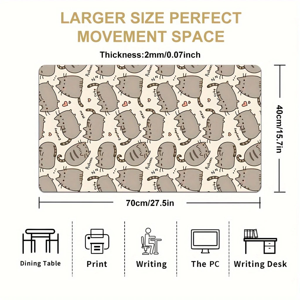 Cartoon cute gaming mousepad for desktop keyboard table mat office mousepad Desk accessories Keyboard table mat School home gift