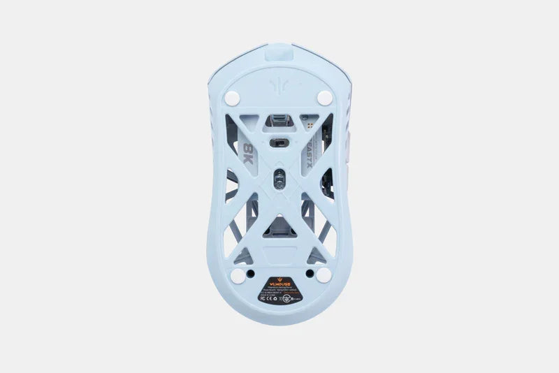 WLMOUSE BEAST X MINI PRO IceBlue Omron light Magnesium Gaming Mouse Magnesium Alloy Wireless FPS Gaming Mouse Lightweight 39g