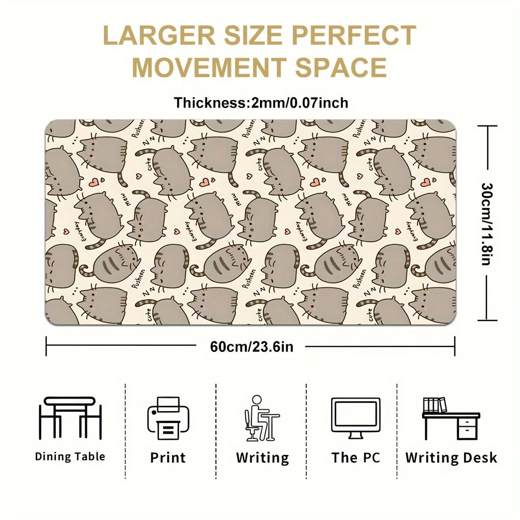 Cartoon cute gaming mousepad for desktop keyboard table mat office mousepad Desk accessories Keyboard table mat School home gift