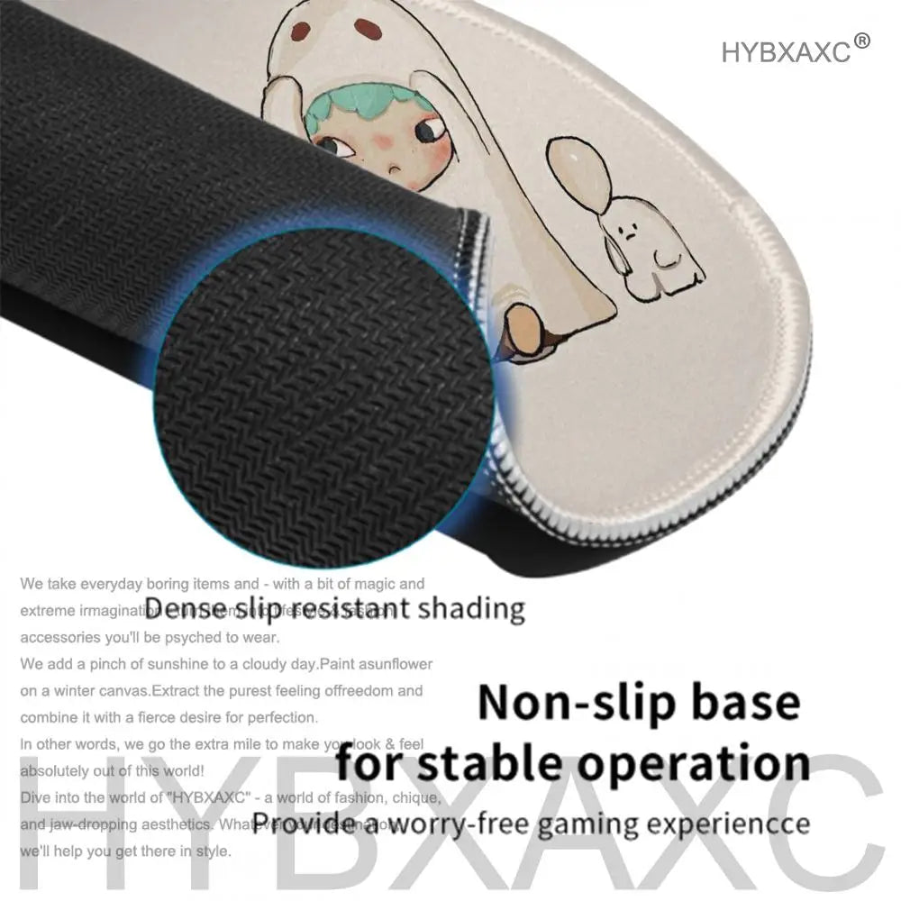 Cartoon H-Hirono Mousepad Mousepad New Arrivals Small Gaming Mousepad 45×40 Gamer Mouse Pad For Keyboards Mat