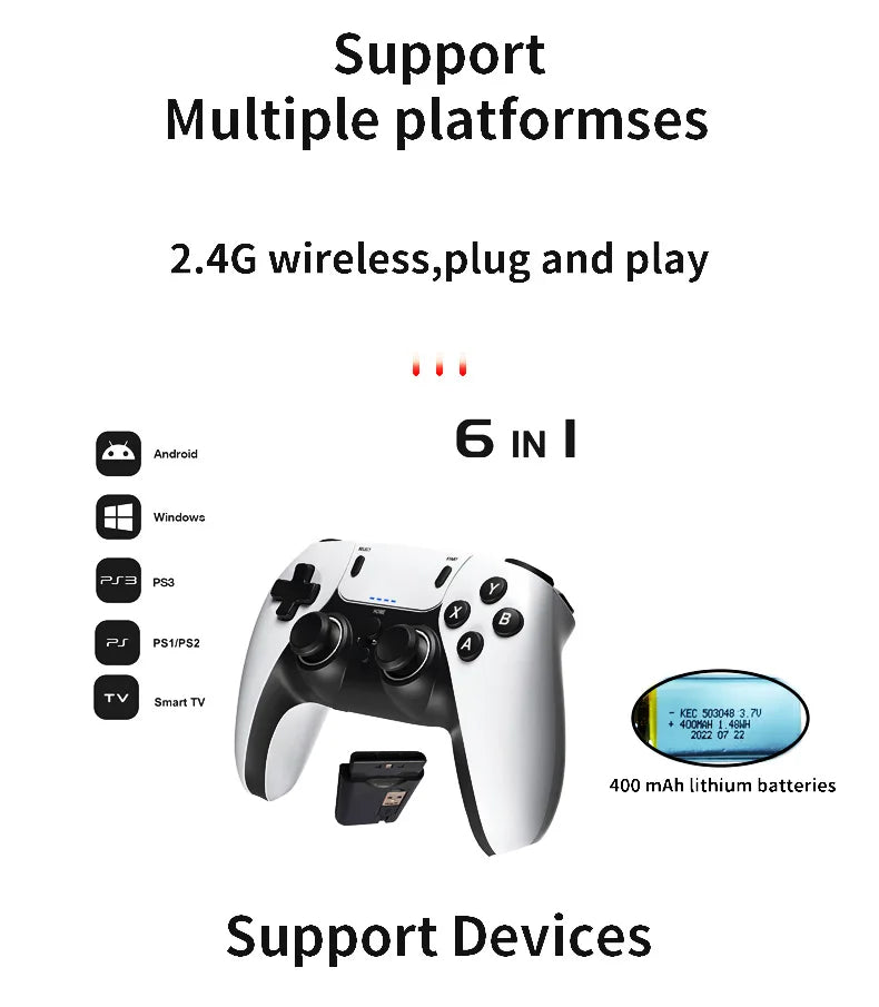 VexiShop Wireless Gaming Controller For PS1 PS2 PS3 PC
