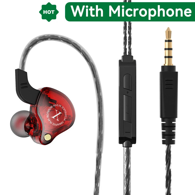 Mobile Wired Headphones Heavy Bass 3.5mm