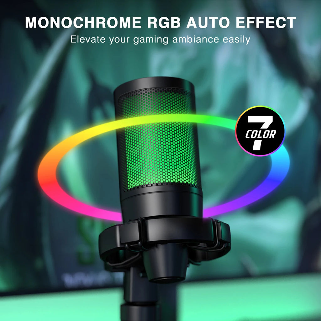 AmpliGame by FIFINE RGB USB Gaming Microphone