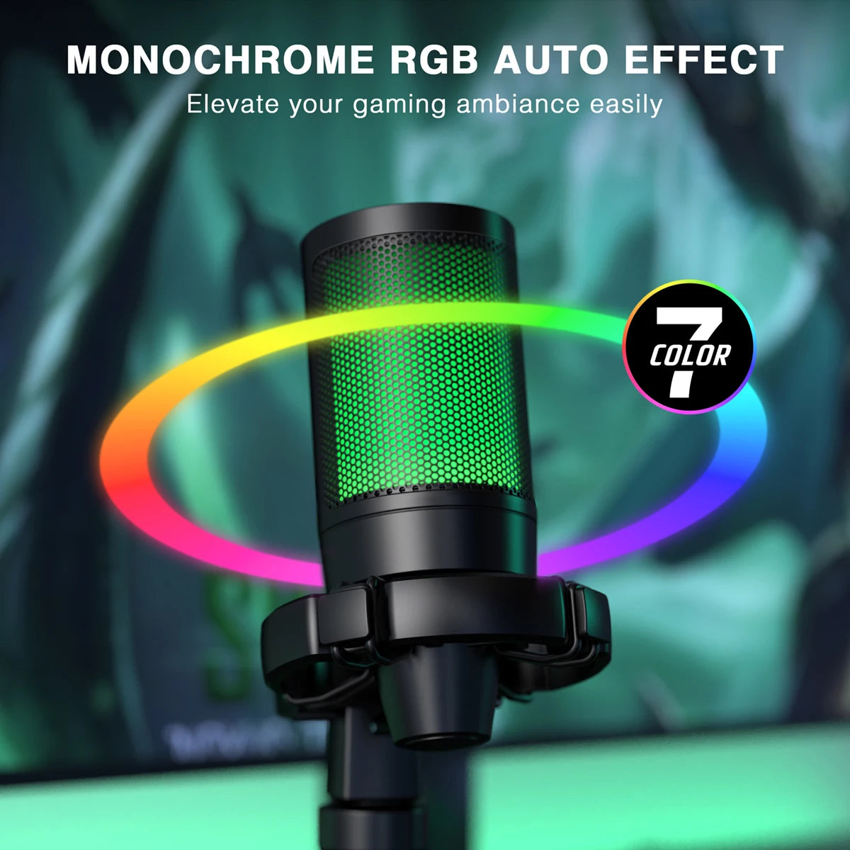 AmpliGame by FIFINE RGB USB Gaming Microphone
