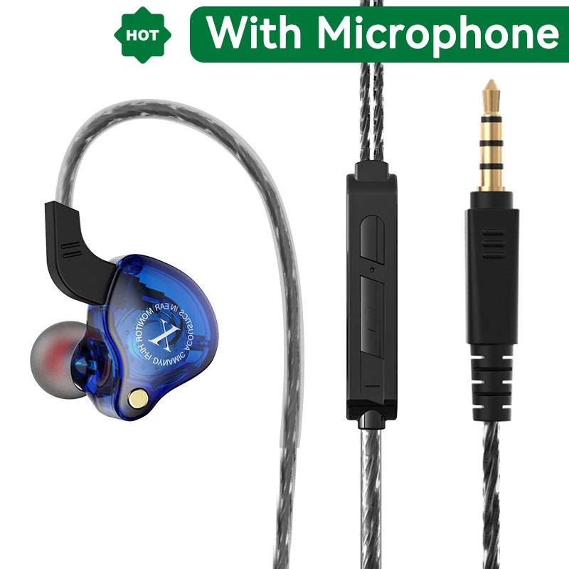 Mobile Wired Headphones Heavy Bass 3.5mm